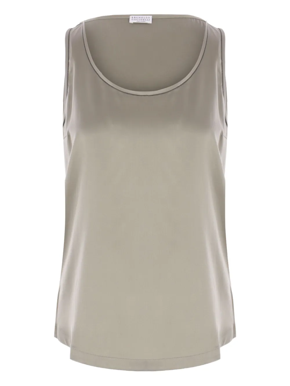 Brunello Cucinelli camiseta de seda | neutro | Image 1