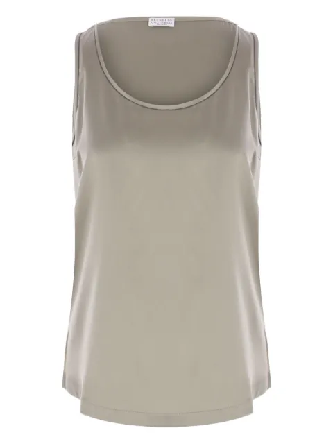 Brunello Cucinelli silk tank top 