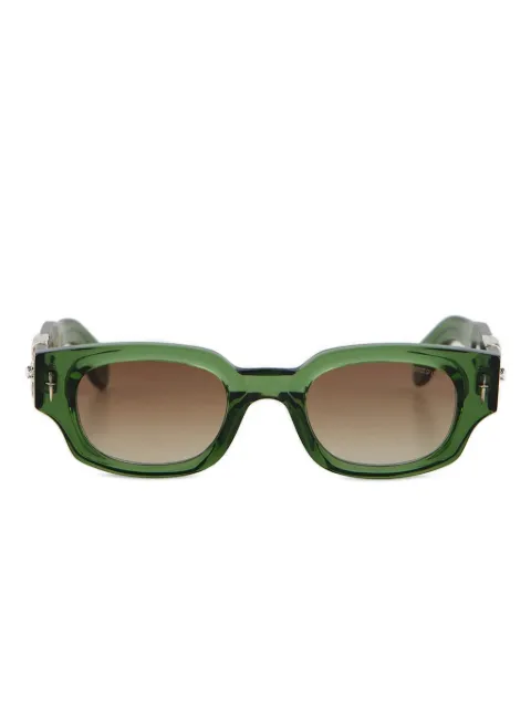 Cutler & Gross eagle-embellished square sunglasses