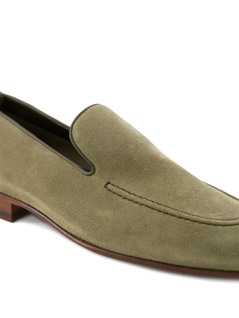 Manolo Blahnik suede loafers Green
