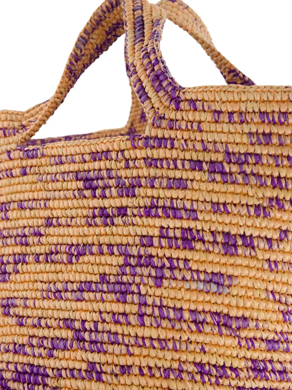 Sensi Studio Melange Top-handle Tote Bag In Neutral