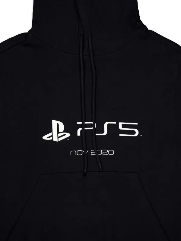 Balenciaga playstation-logo Fitted Hoodie | Black | FARFETCH