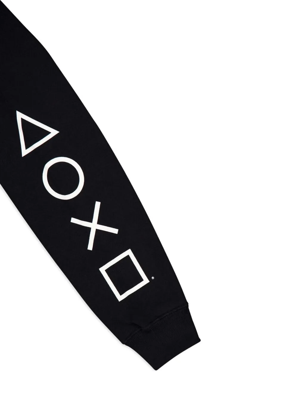 Balenciaga playstation-logo fitted hoodie Zwart