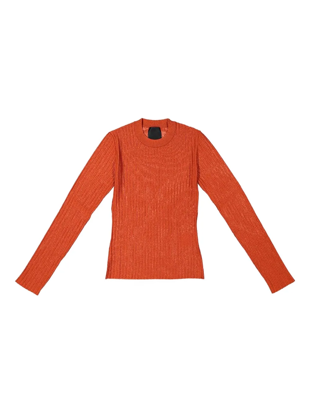 ribbed crew-neck sweater