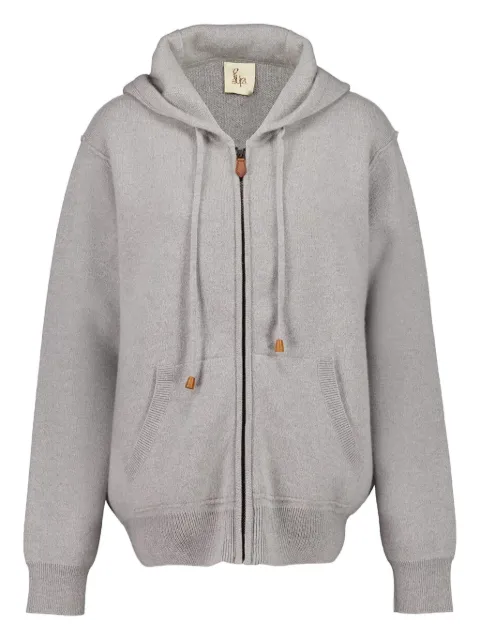 PAULA cashmere zip-up hoodie