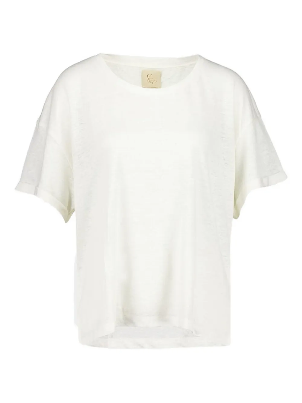 round-neck cotton T-shirt