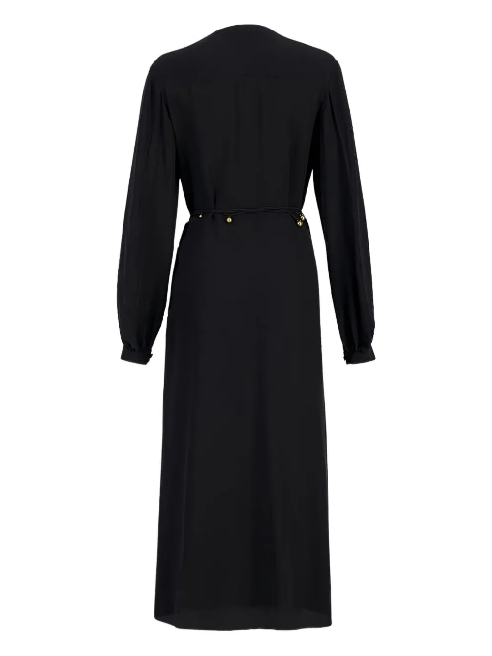 Stella McCartney beaded-belt midi dress Zwart