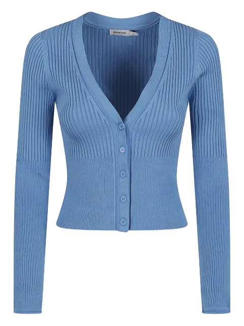 Simkhai ribbed button-up cardigan