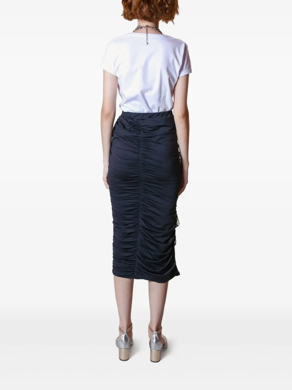 LETHICIA BRONSTEIN GIN FIZZ MIDI SKIRT