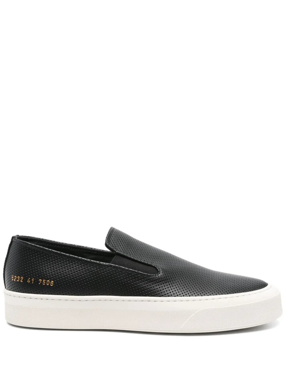 Common Projects perforated sneakers | Black | Image 1