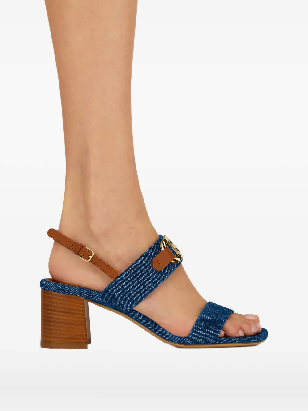 Ferragamo 60mm Gancini-buckle sandals Blue