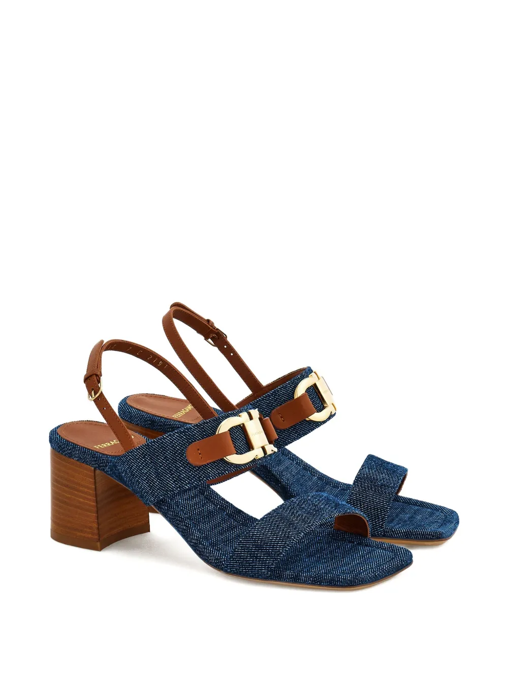 Ferragamo 60mm Gancini-buckle sandals Blue