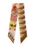 Ferragamo graphic-print silk bandeau - Pink