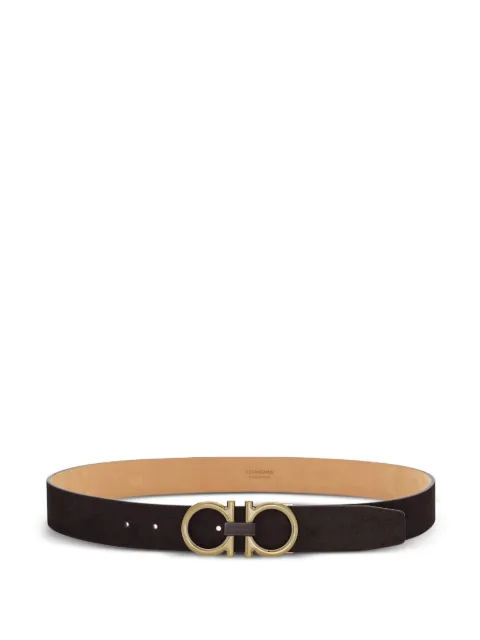 Ferragamo Gancini-buckle calfskin belt