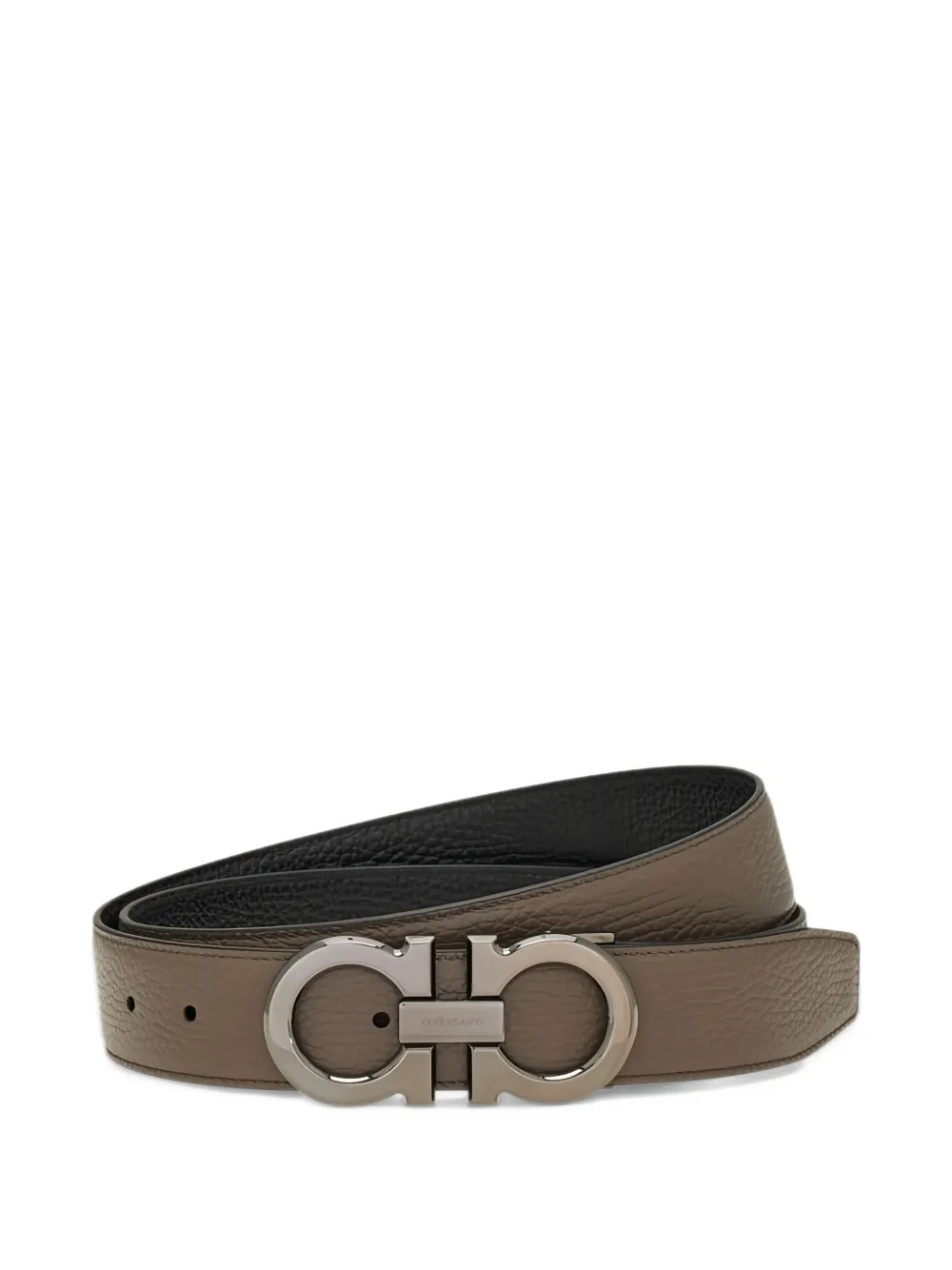 Ferragamo Omkeerbare leren riem Bruin