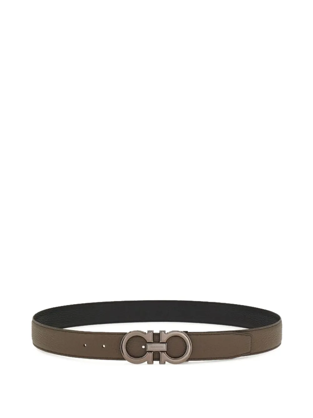 Ferragamo Omkeerbare leren riem Bruin