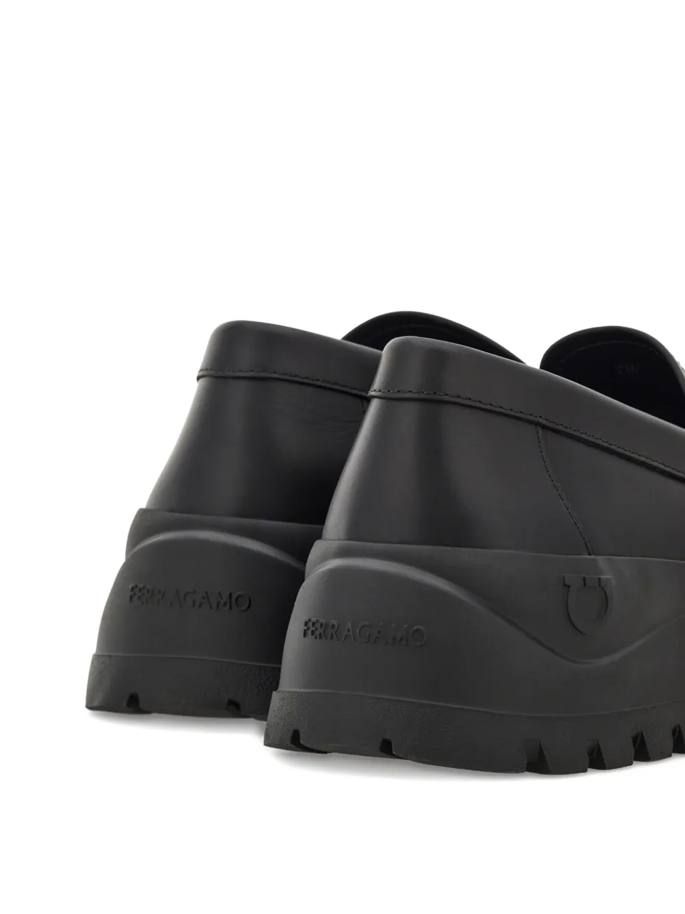 Ferragamo penny loafers Black