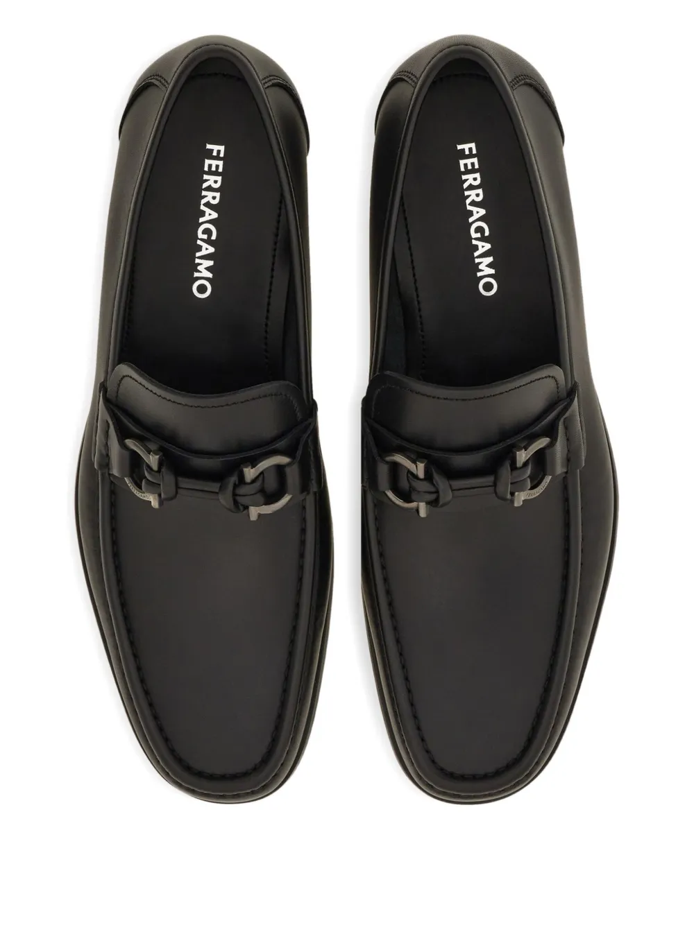 Ferragamo Gancini loafers Black