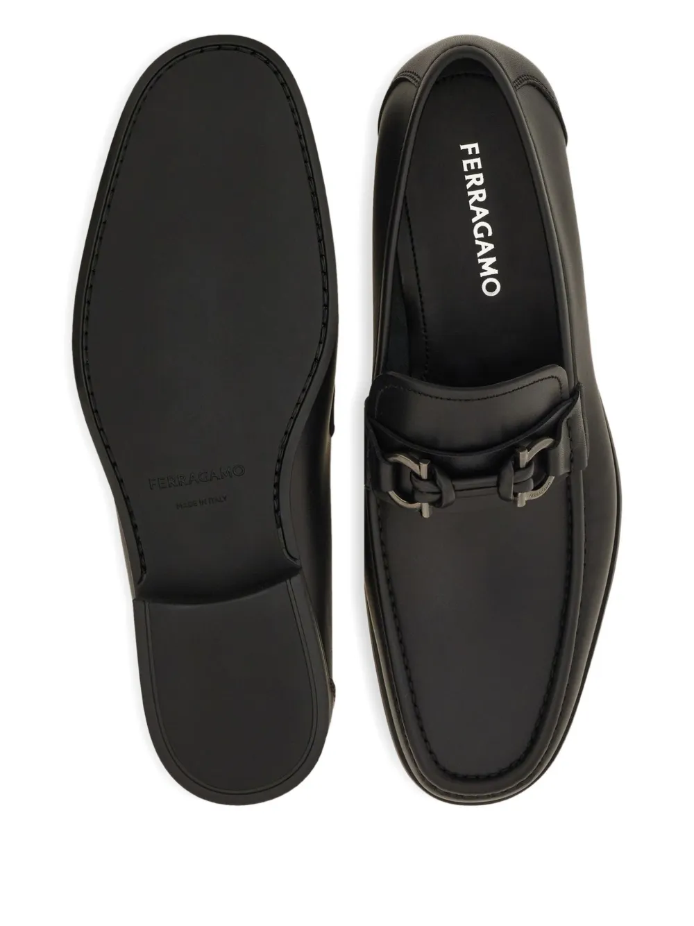 Ferragamo Gancini loafers Black