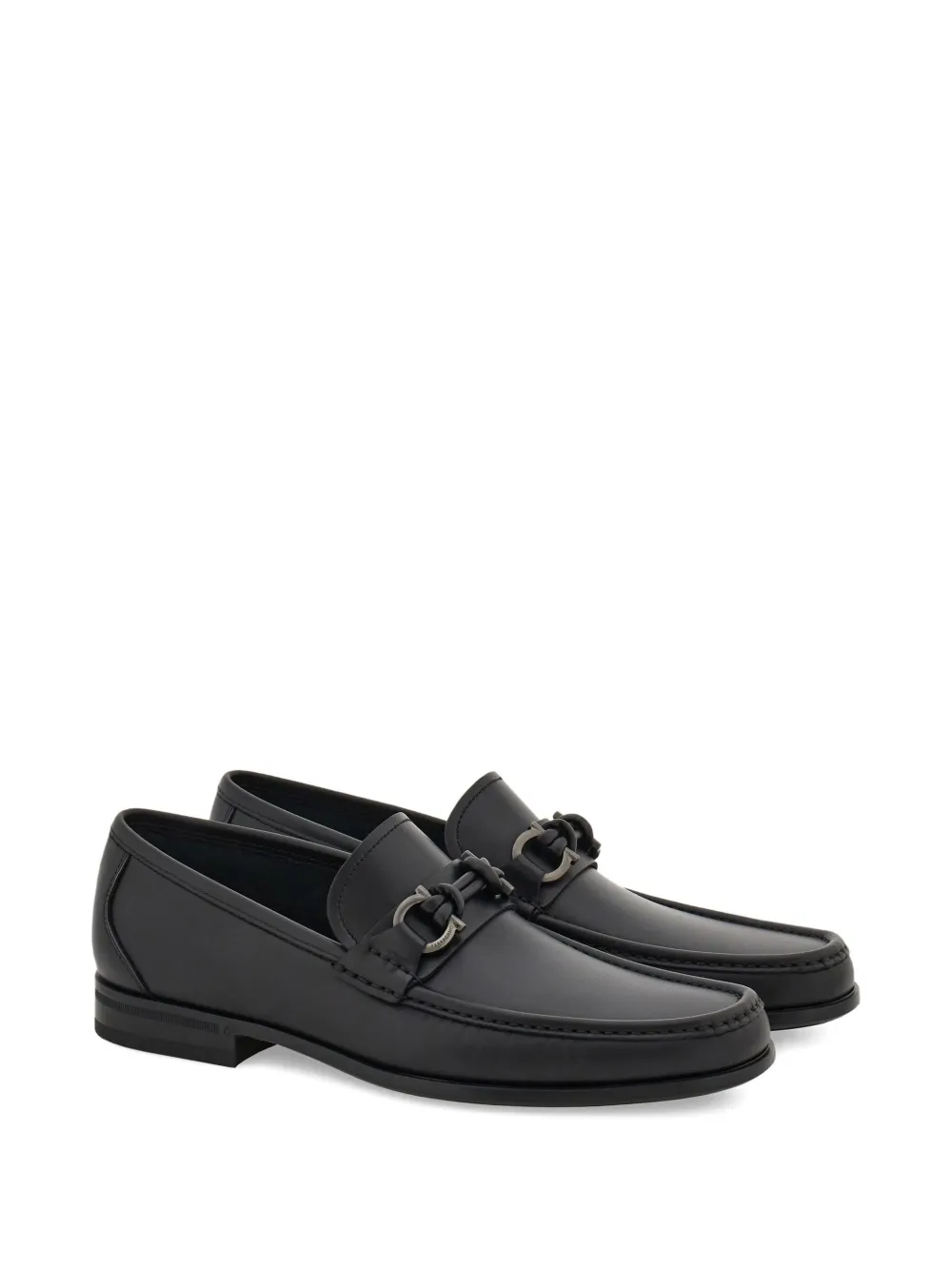 Ferragamo Gancini loafers Black