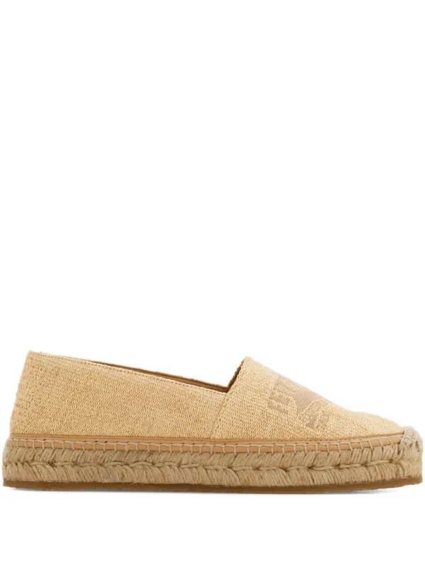 Ferragamo Venna-logo Espadrilles in Neutrals