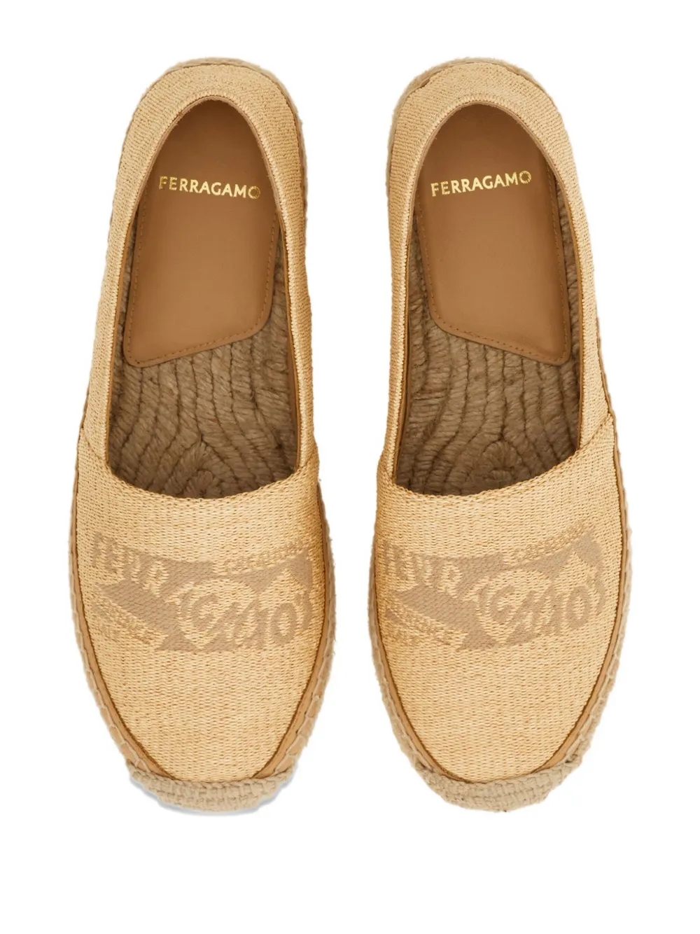 Ferragamo Venna-logo espadrilles Neutrals