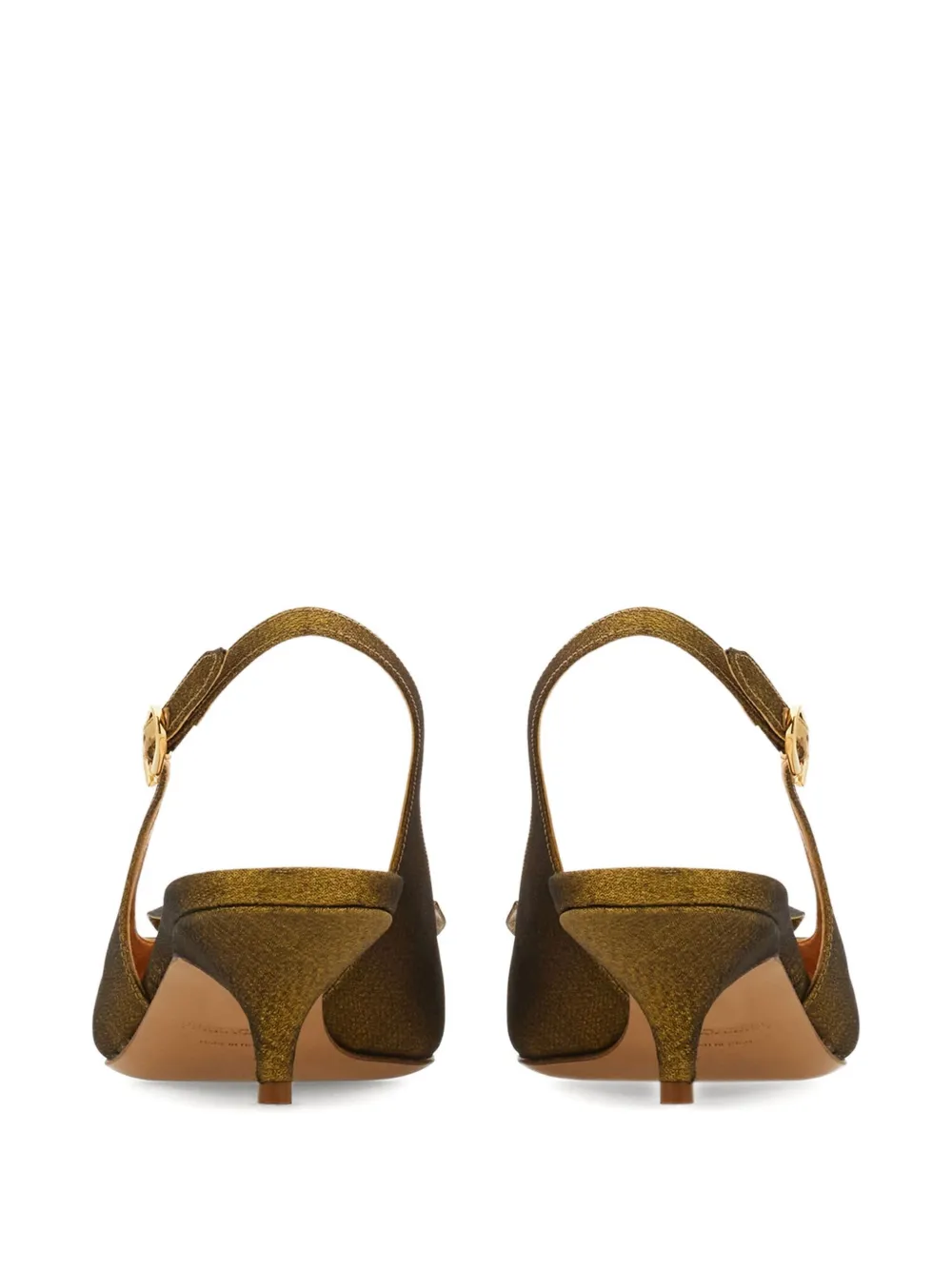 Ferragamo 40mm Bow slingback pumps Green