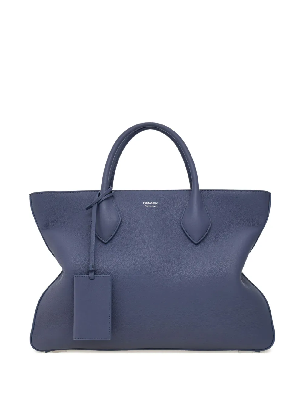 Ferragamo Monogram Structured Leather Tote Bag