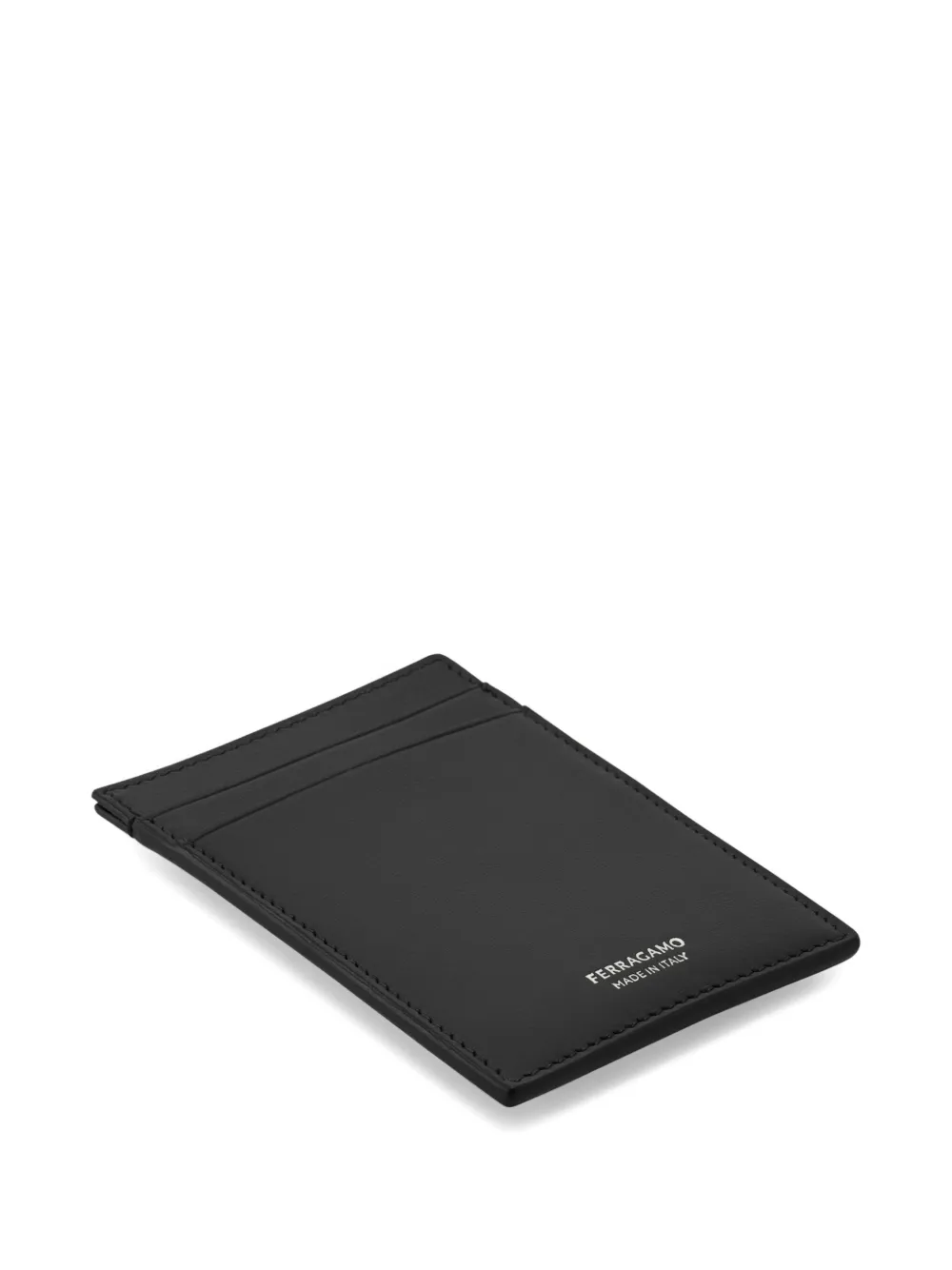 Ferragamo Leren pasjeshouder Zwart