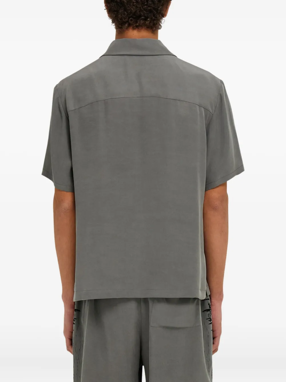 Ferragamo Overhemd met print Grijs