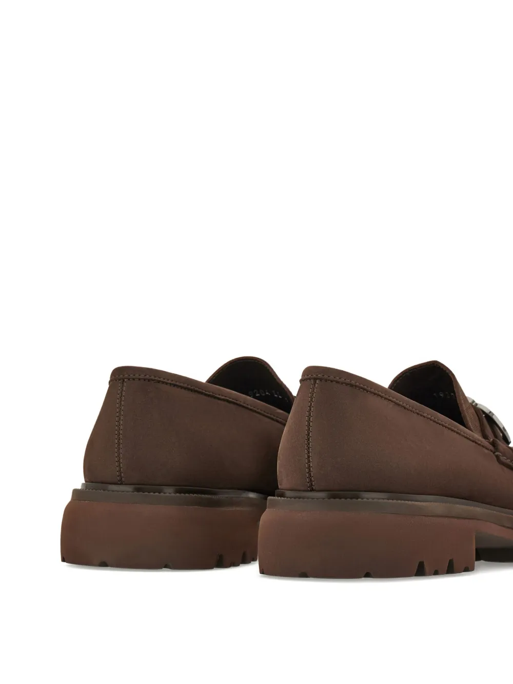 Ferragamo Gancini monogram loafers Brown