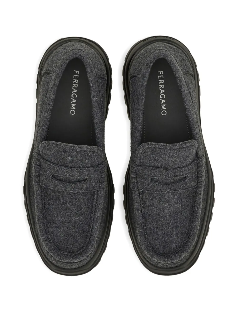 Ferragamo penny loafers Grey