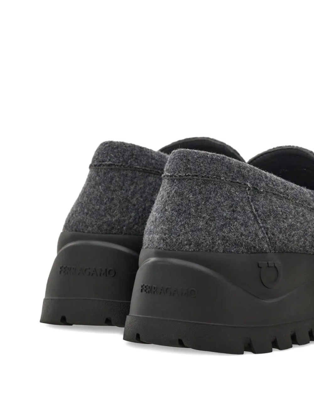 Ferragamo penny loafers Grey