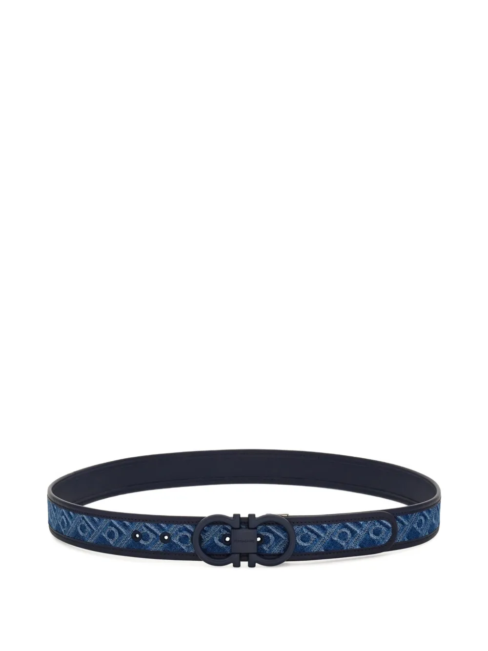 Ferragamo Gancini denim riem Blauw