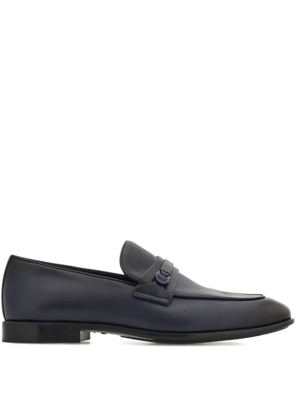 Ferragamo Gancini-detail Loafers in Blue
