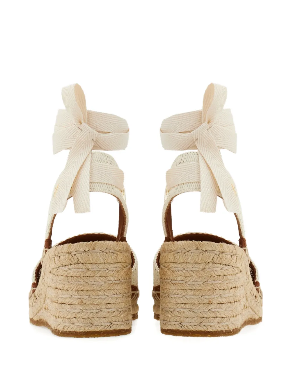 Ferragamo 70mm logo-jacquard espadrilles Neutrals