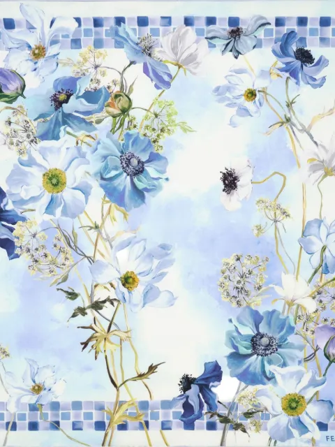 Ferragamo Fiori-print silk scarf