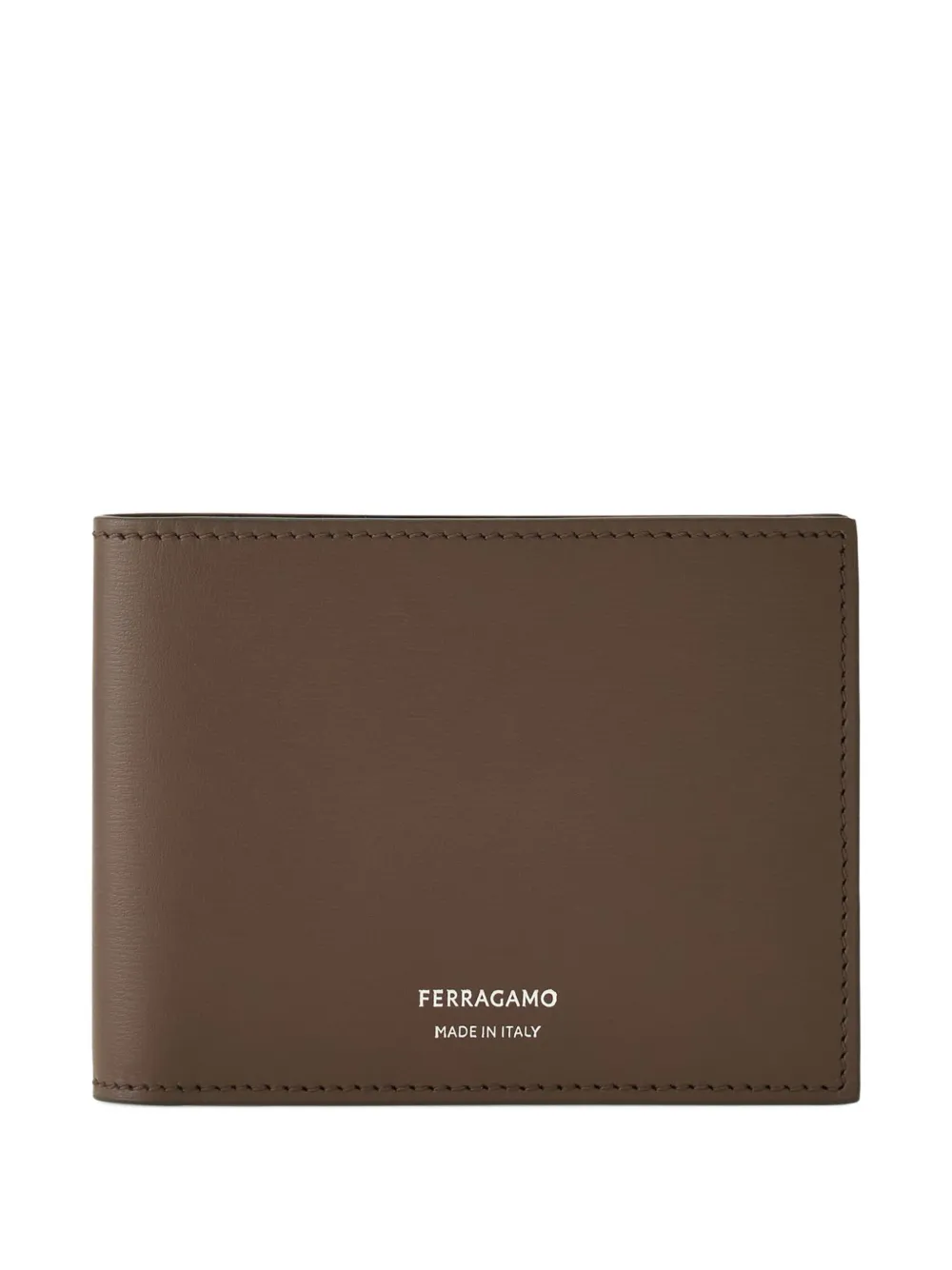 Ferragamo Leren portemonnee Bruin
