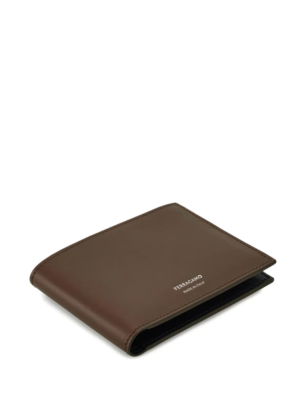 Ferragamo Leren portemonnee Bruin