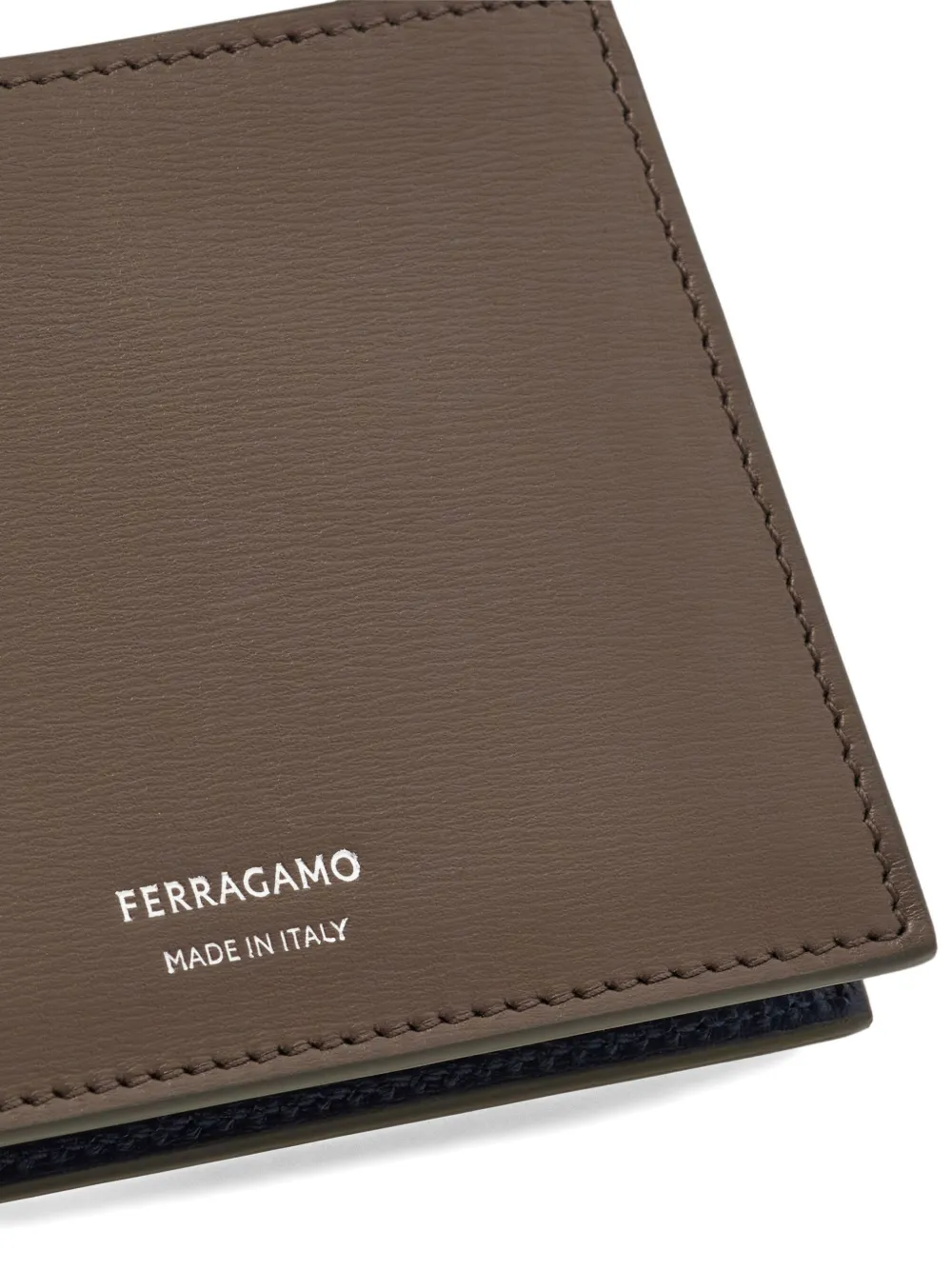 Ferragamo Leren portemonnee Bruin