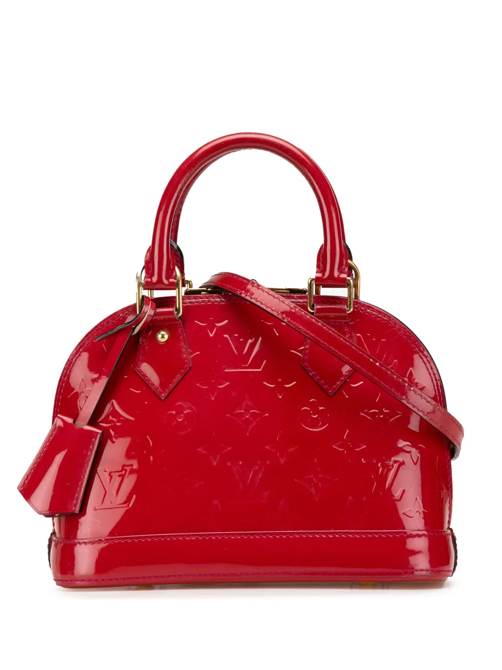 Louis Vuitton Pre-Owned 2013 モノグラム ヴェルニ アルマ BB サッチェルバッグ - レッド Louis Vuitton Pre-Owned 2013 モノグラム ヴェルニ アルマ BB サッチェルバッグ - レッド
