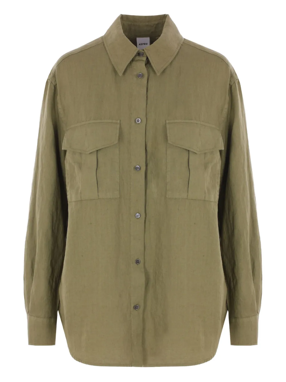 ASPESI utility-pocket shirt | Green | Image 1