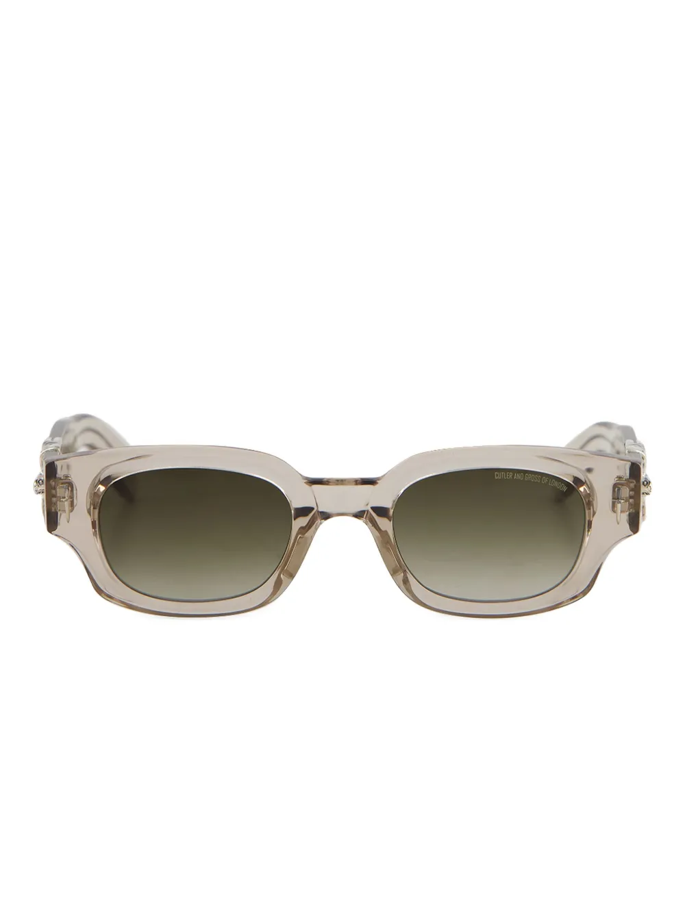 Cutler And Gross Logo-plaque Sunglasses In Gray