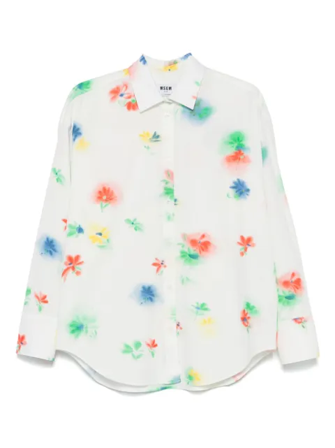MSGM camisa con estampado floral