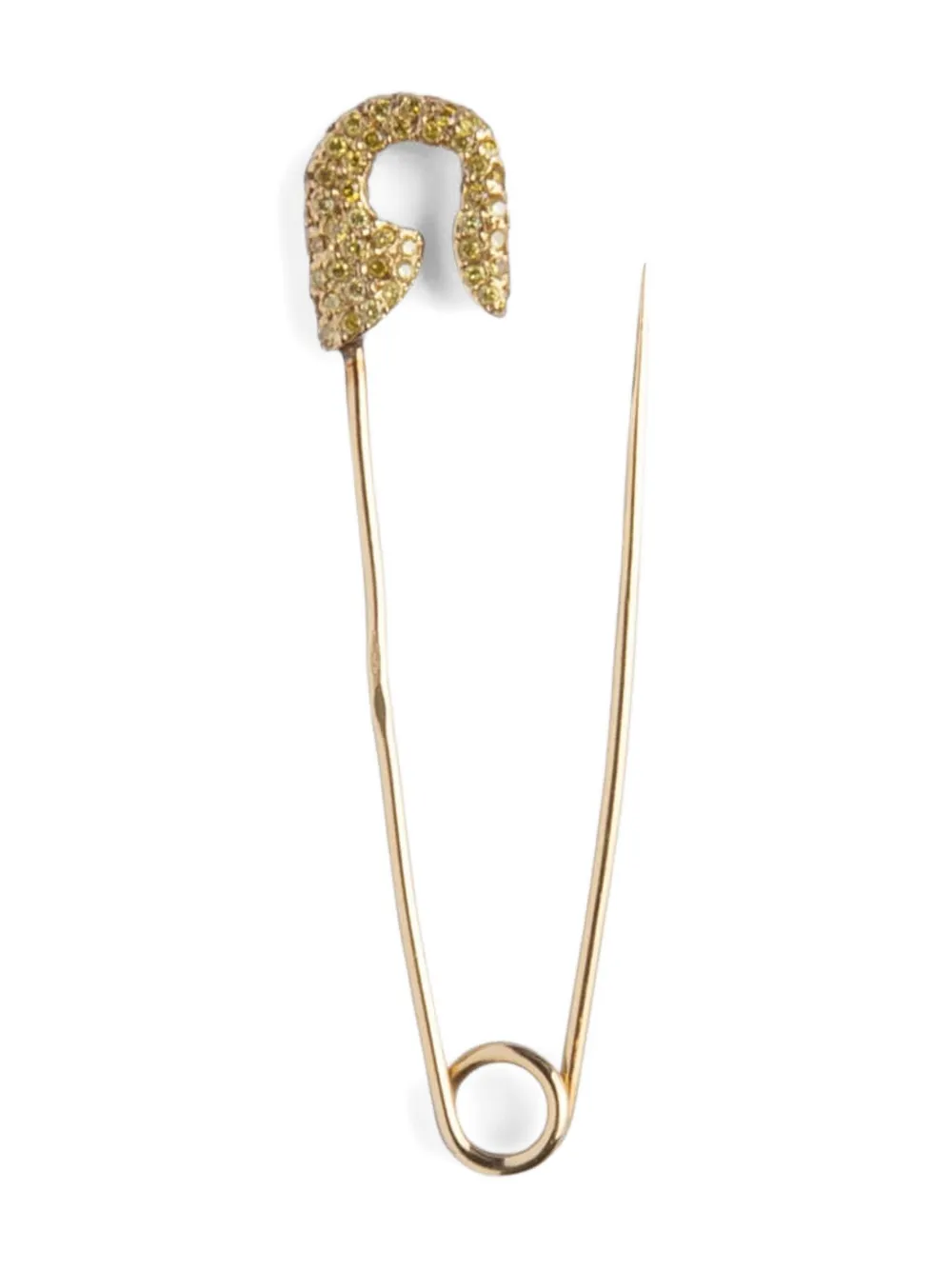 Ileana Makri 18K yellow gold diamond safety pin
