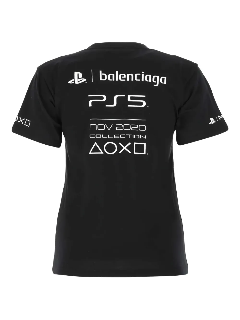 Balenciaga x Play Station T-shirt Zwart
