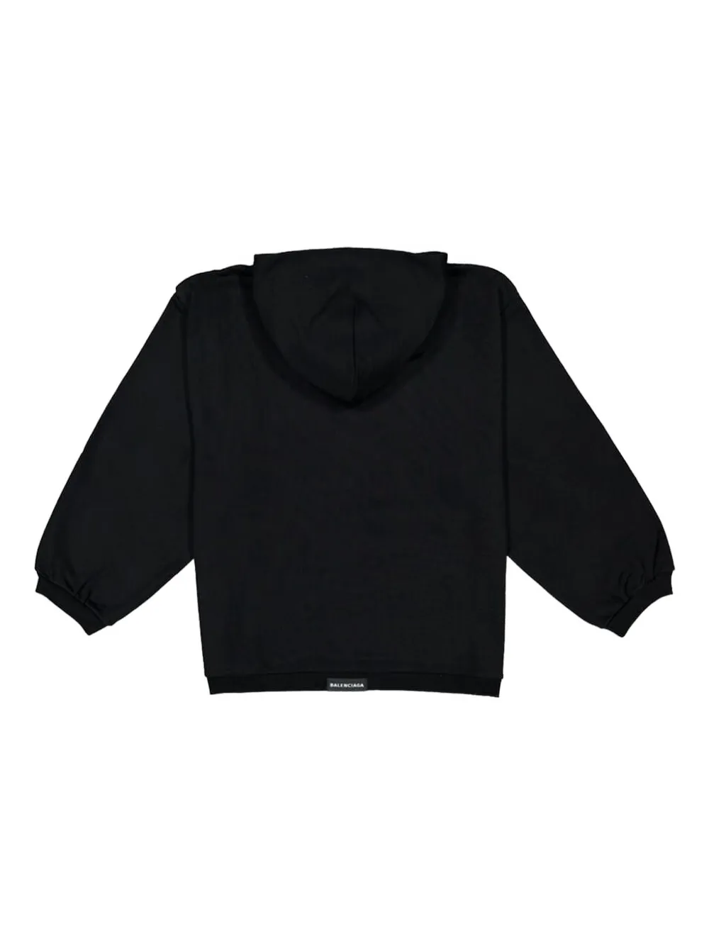 Balenciaga balloon-sleeve hoodie Zwart