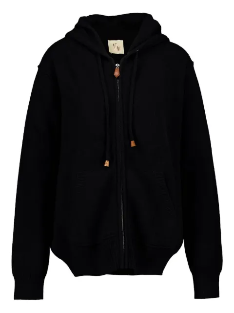 PAULA cashmere zip-up hoodie