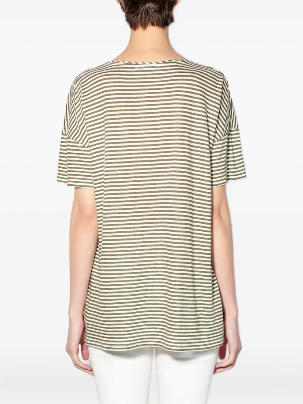 Paula Striped T-shirt In Gray