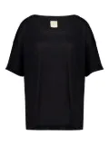PAULA crew-neck blouse - Black